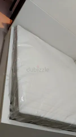 Malm White Bed With New Mattress or Storage Drawers.