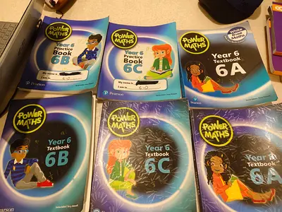 Set of Power Maths Year 6 Textbooks Practice Books (6A, 6B, 6C)