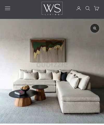 L Shaped Sectional Sofa, Excellent Condition, Dubai Creek Harbour