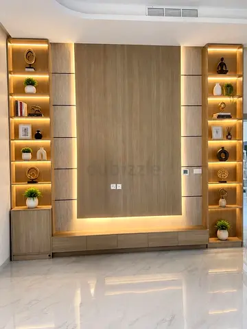 Modern Wood Media Wall