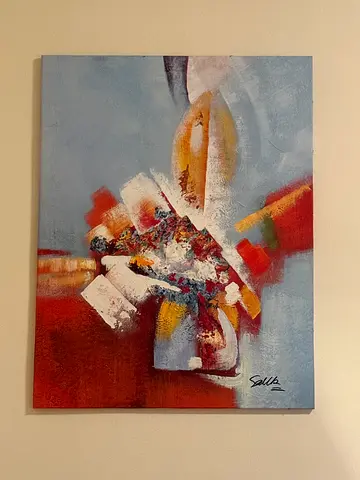 Large Handmade Canvas Painting -  Ready to Hang