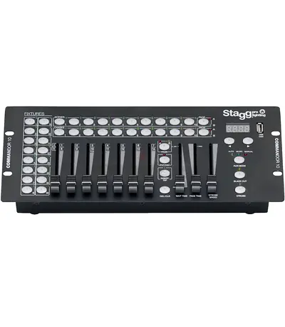 Stagg 16- Fixture DMX Light Controller with 14 Channels Per Fixture - Brand New