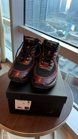 CHANEL Chunky Sneakers Burgundy/