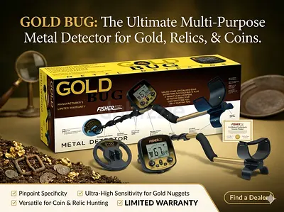 Fisher Gold Bug Metal Detector - High Sensitivity for Coins Gold Nuggets