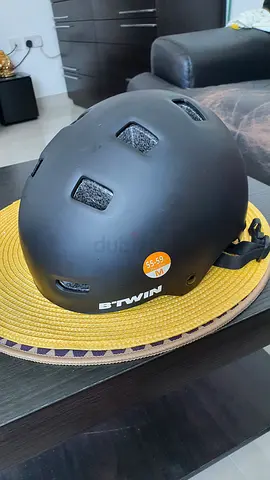 BTwin Matte Black Sports Helmet - Size M