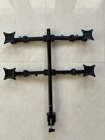 Adjustable Quad Monitor Mount Stand (Holds 4 VESA Screens)