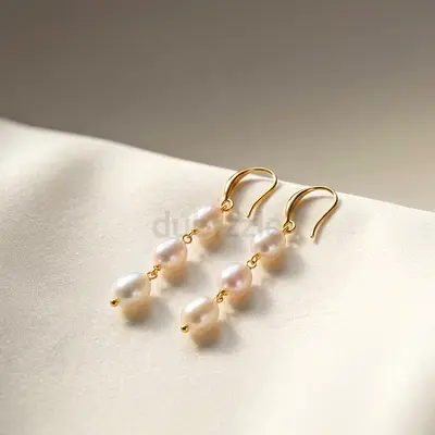 Handmade Freshwater Pearl Earrings | 18K Gold Filled | Dubai