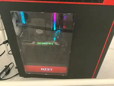 NZXT mid-tower gaming PC with GeForce GTX GPU
