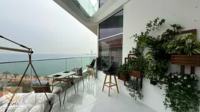 Sea View Beach Access Furnished Apartment in 130k