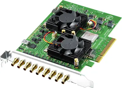 Blackmagic Design 563980Z-12 DeckLink Quad 2 8-Channel 3G-SDI Capture and Playback Card, 720p/1080p