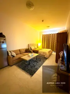Ready to Move Studio for Sale in Sunset Tower Al Alia Ajman - Separate Kitchen - Free Parking - Pool