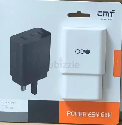 CMF By  Nothing Power Charger 3-in-1 Compact Design 65W GAN Ultra Charging