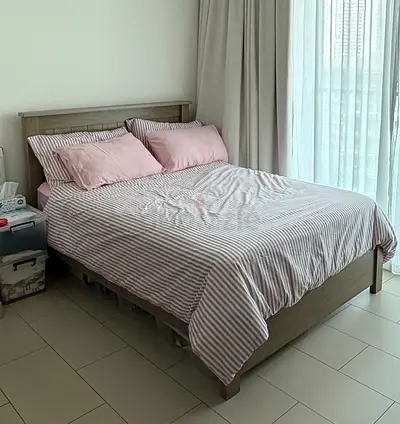 Small Queen size bed and mattress