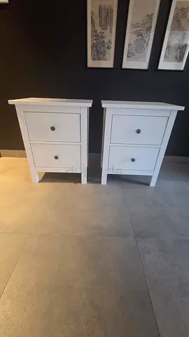 Hemnes bedside cabinets x2
