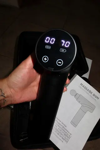 Compact Percussion Massage Gun — New, With Case