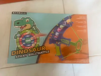Dinosaur Sticky Ball Battle Bow and Target Set - New in Box
