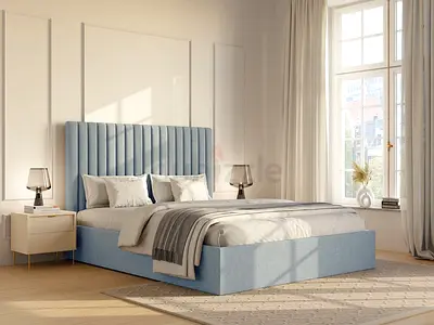 Upholstered Queen size Bed with storage Padded Headboard selling Queen Bed nd Queen storage bed
