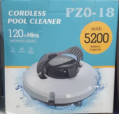 Cordless Robotic Pool Vacuum for Above Ground Pools, Dual,Drive Motors, 90,120 Minutes Runtime, IPX8