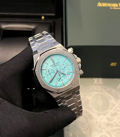 Audemars Piguet Royal Oak Chronograph Tiffany Blue Dial - Stainless Steel