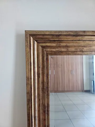 Large Wall Mirror with Ornate Gold Frame