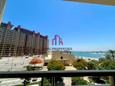 Spacious 2BR + Maids Room | Sea & Beach View | Furnished