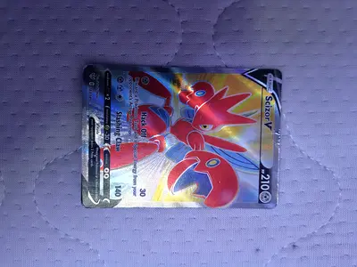 Pokémon Scizor V Full Art Card - Single Card (Near Mint)