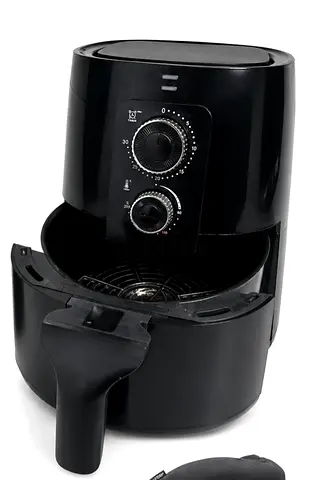Used Black Air Fryer with Manual Dials - Good Condition.. You will get free gift with it