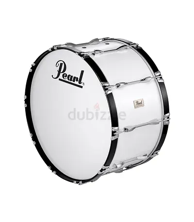 Pearl 24 x 14 Competitor Marching Bass Drum Pure White Finish - Brand New