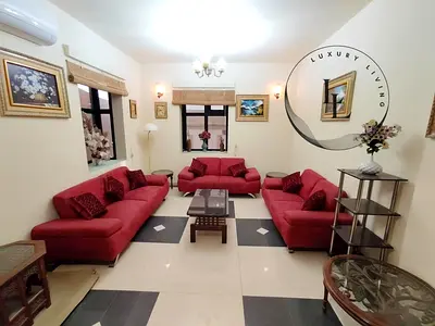 LAHWISH FURNISHED 4 BHK VILLA JUST 100K ALL KITCHENS APPLIANCES MAIDROOM ALL MASTER BEDROOMS
