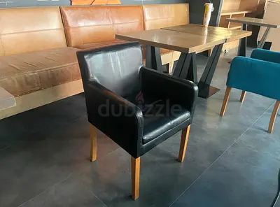 Black Leather Armchairs | 10 pcs Available