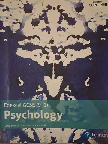 Edexcel GCSE (9–1) Psychology textbook - Pearson (GCSE) - Good used condition