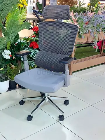 Ergonomic Mesh Office Chair with Headrest and Adjustable Arms