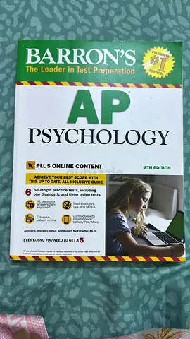 Barrons AP Psychology 8th Edition Test Preparation Book