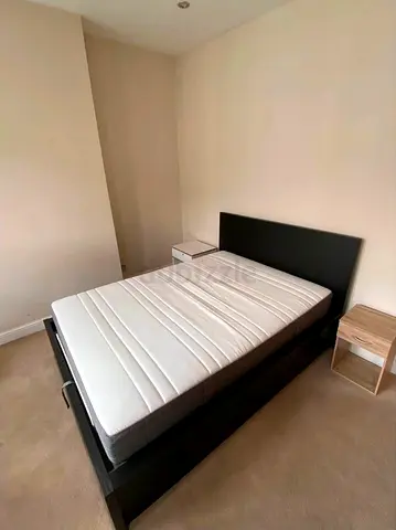 Ikea  white hydrolic bed frame with ikeam mattress in very good and perfect condition used like new