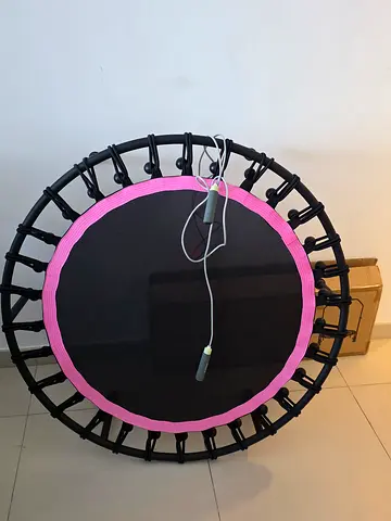Fitness Trampoline with Pink Safety Border
