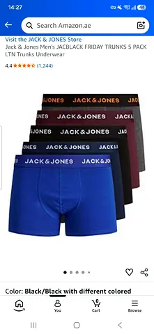 Jack n Jones mens underwear M size