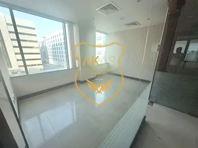 Spacious 1257 Sq.Ft Office | Glass Partitioned | Near Al Rigga Metro