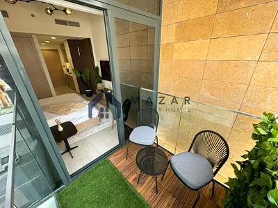 Stylish Studio with Balcony | Community view | Azizi Riviera 26 | Meydan