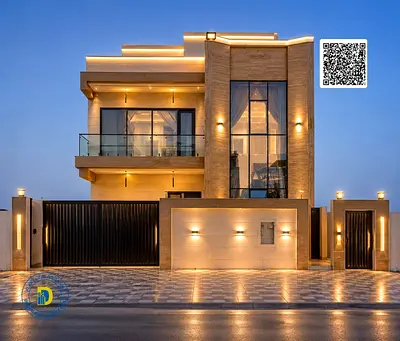 A 7-bedroom villa in Al Bahia with modern finishing, priced including registration fees, water, and electricity.