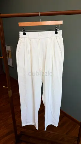 Loro Piana White relaxed-fit linen blend trousers -