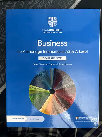 Cambridge Business for Cambridge International AS A Level - Coursebook (4th Edition)