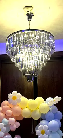 Modern Multi Tiered Crystal Chandelier from Marina
