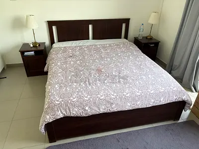 Ikea bed with 2 side tables and mattress