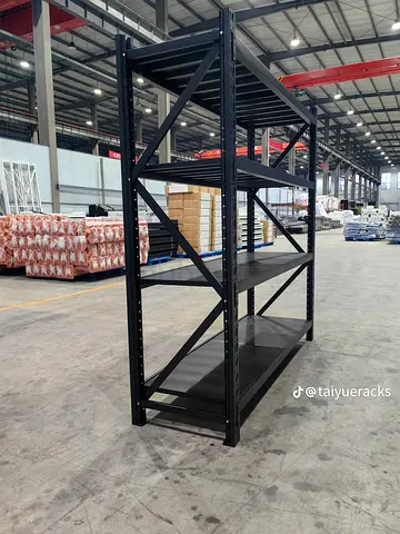 Heavy Duty Industrial Steel Storage Rack - 5 Shelves, Black