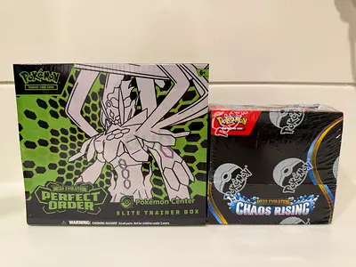 Pokemon center ETB Perfect order  Chaos rising booster box set