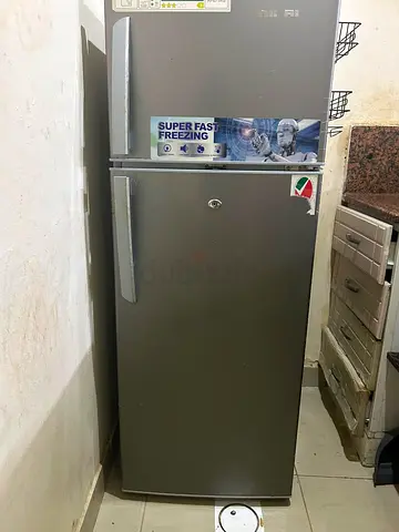 Silver Top-Freezer Refrigerator - Good Working Condition