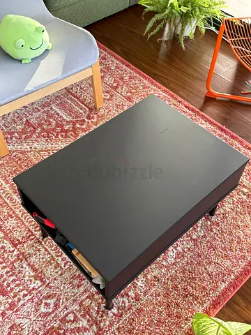 Black IKEA TUNSTA Side Table / Small Coffee Table - Good Condition