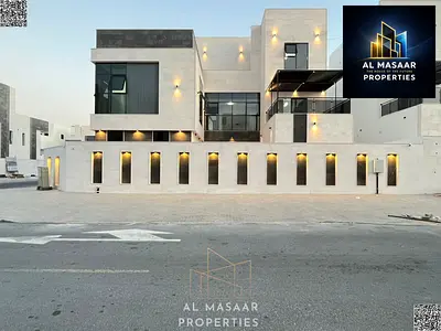 A luxury corner villa for sale in Ajman - Al Helio 2 area. A unique opportunity to own a villa with a modern design and high-end finishes. The corner