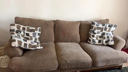 Sofa for free has to go today. In good condition only some paints which can be removed