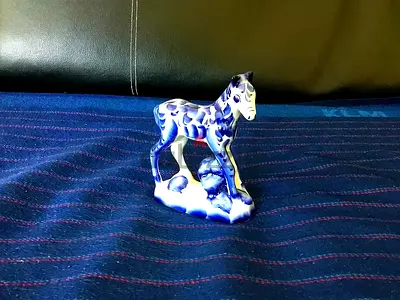 Gzhel “Foal” Porcelain Statuette